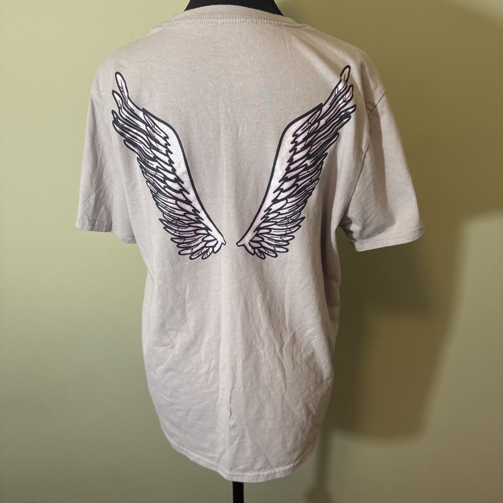 Betty Boop Angel Graphic Tee Retro Y2k Style Sparkle Angel Wings On Back  Medium - Picture 4 of 8